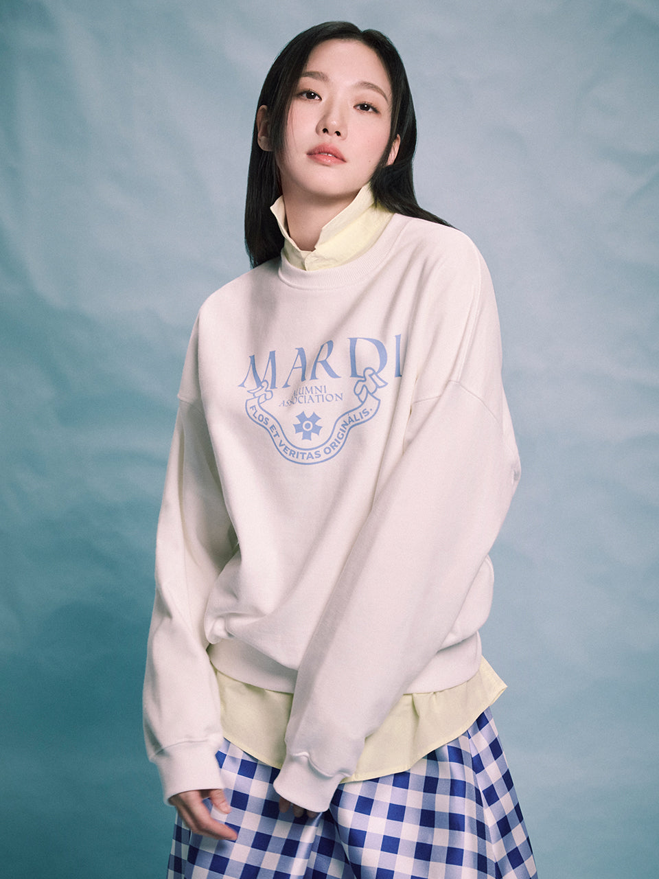 Sweatshirt Grand Alumni Classicque-White Sky