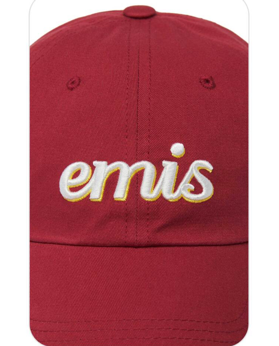 EMIS LAYERED LOGO BALL CAP-RED