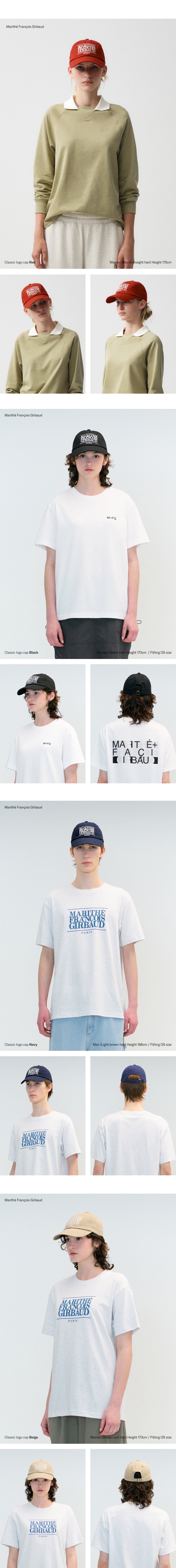 Marithe Small Classic Logo Cap-Navy Blue