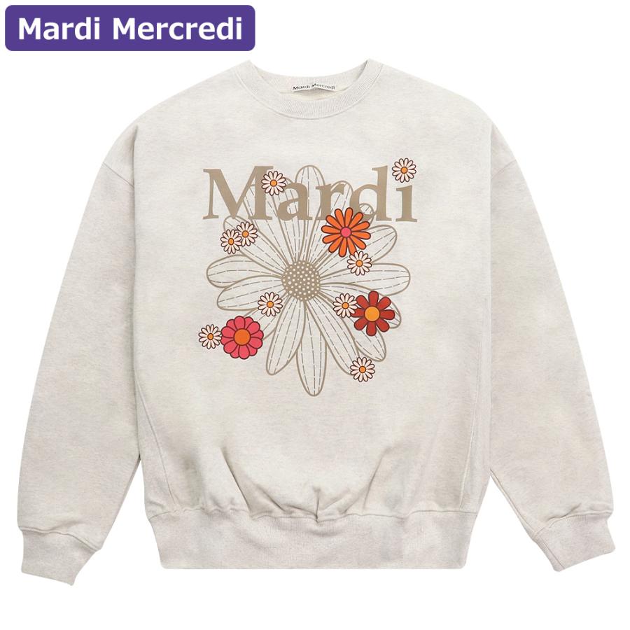 Mardi Mercredi Sweatshirt Flowermardi Blossom - Oatmeal Taupe