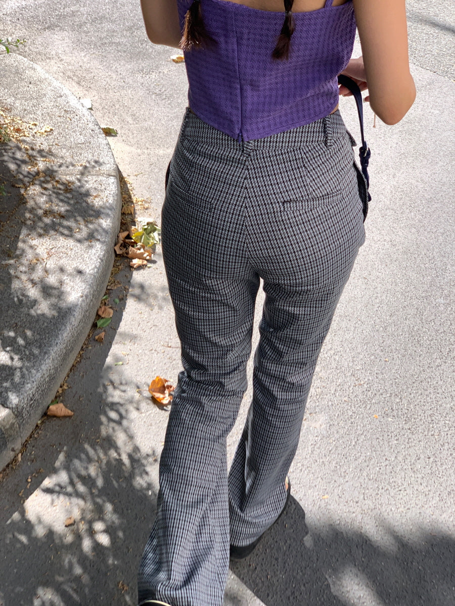 Seooocookie Purple Ribbon Top