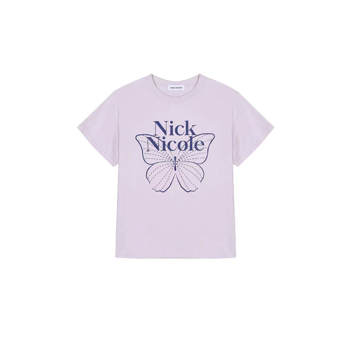 Nick Nicole Big Butterfly Sleeve Top_Pink