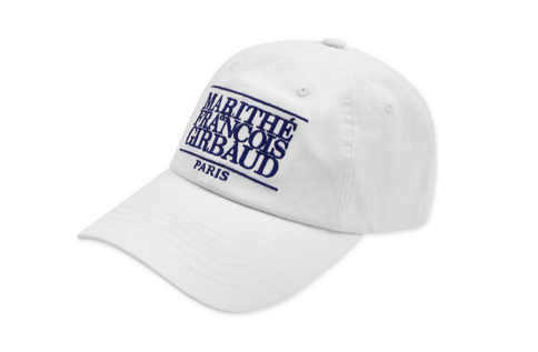 Marithe Small Classic Logo Cap-White