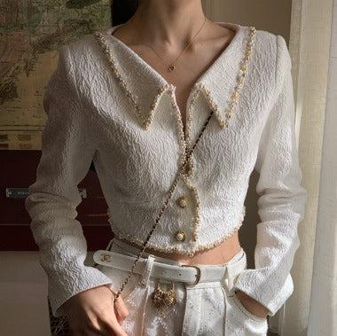 Seooocookie Maria Handmade Pearl Jacket