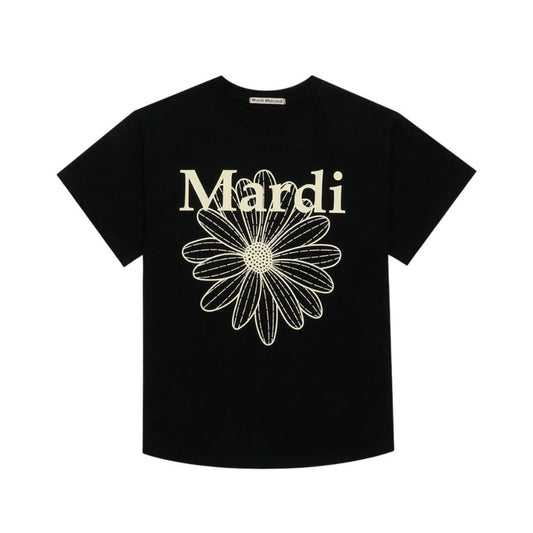 Mardi Mercredi Tshirt Flowermardi - Black Ivory
