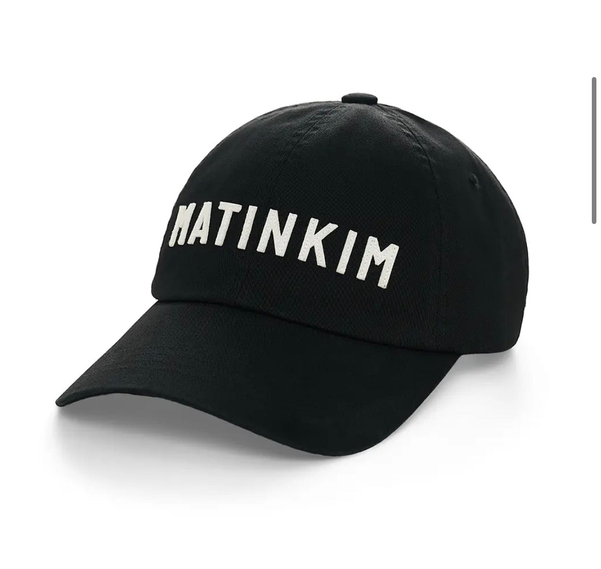 APPLIQUE FELT LOGO BALL CAP IN BLACK