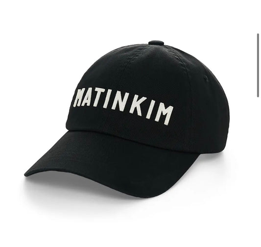 APPLIQUE FELT LOGO BALL CAP IN BLACK