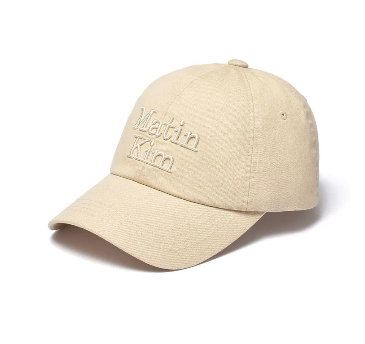 MATIN VOLUME LOGO BALL CAP IN BEIGE