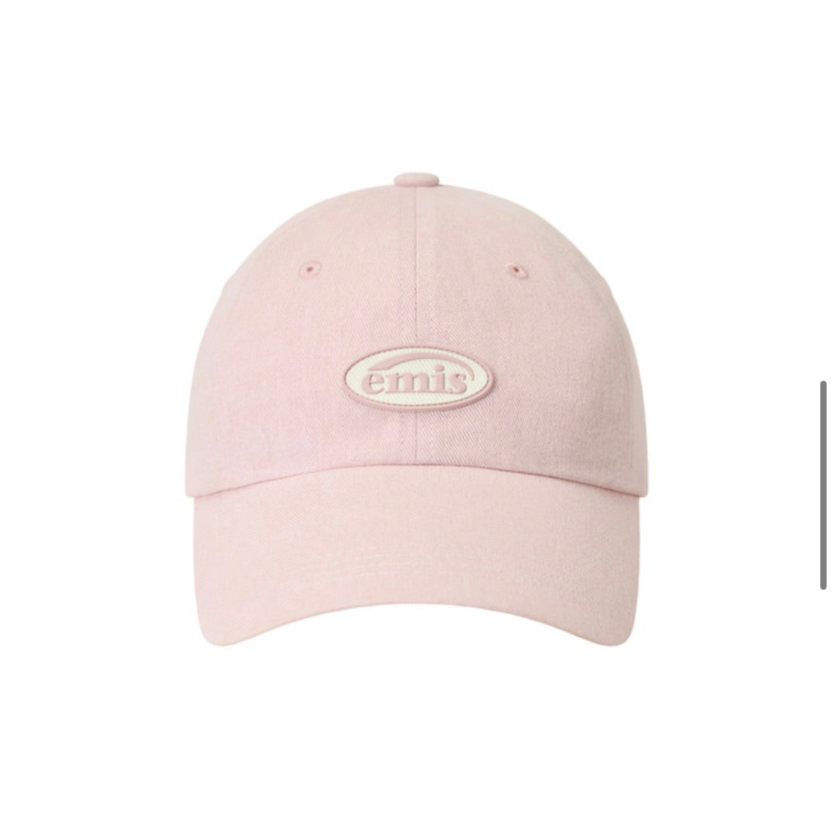 MINI RUBBER PATCH PIGMENT BALL CAP-BABY PINK