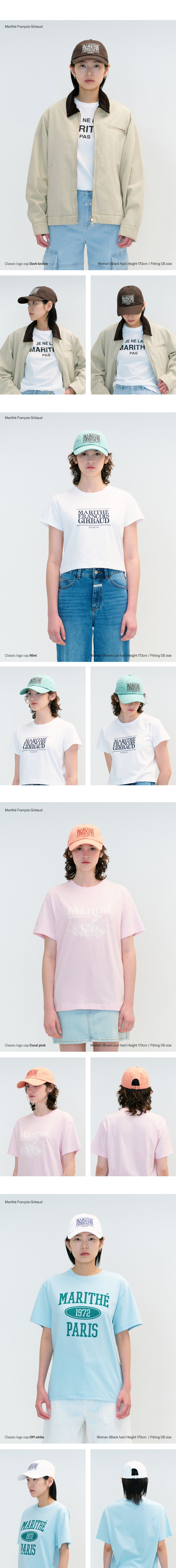 Marithe Small Classic Logo Cap-White