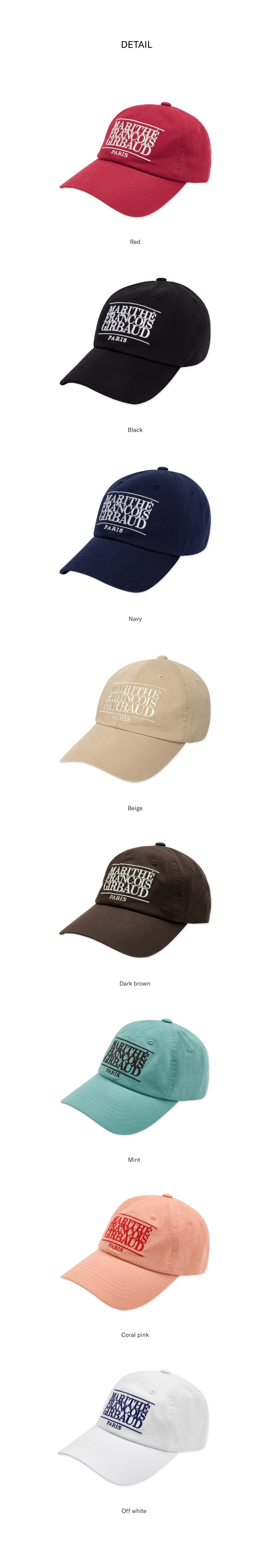 Marithe Small Classic Logo Cap-White